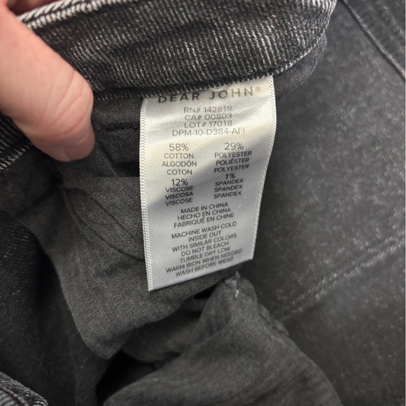 Dear John Gray Ankle Cropped Distressed Jeans - Picture 4 of 4